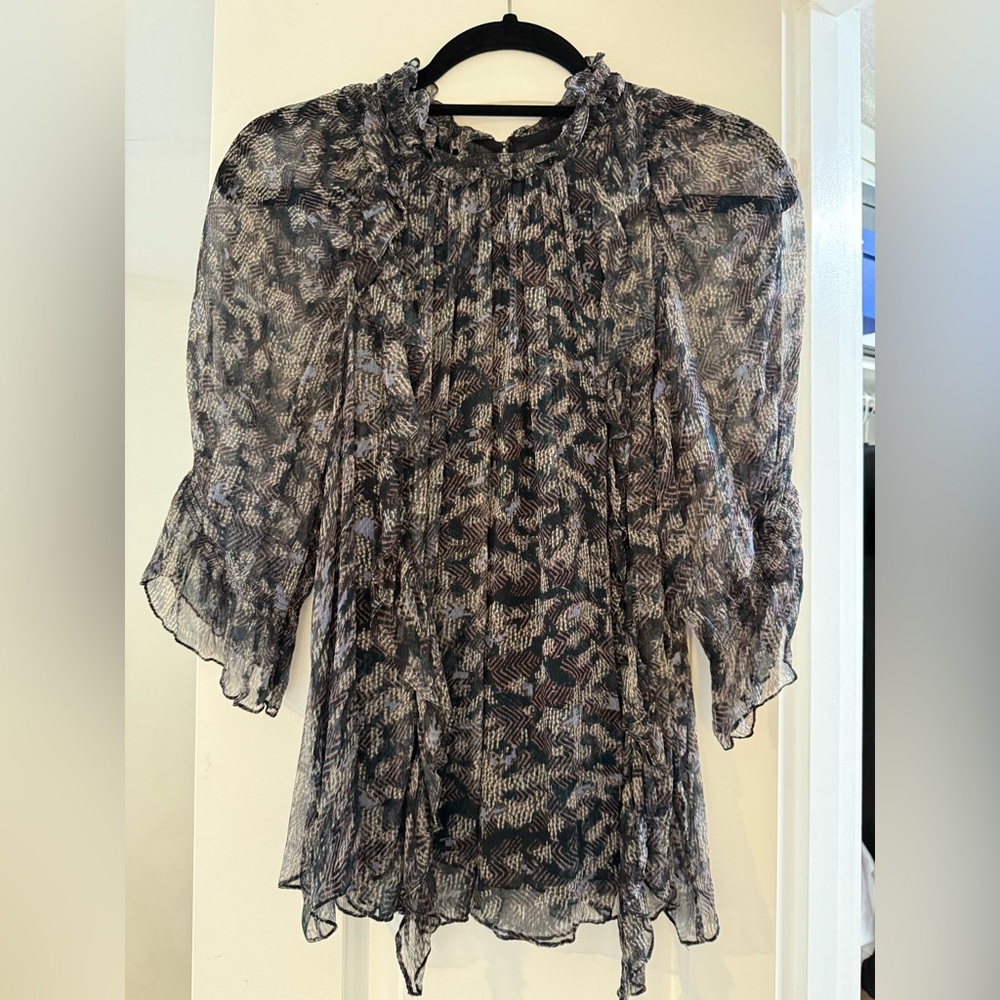 IRO Patterned Blouse - image 1